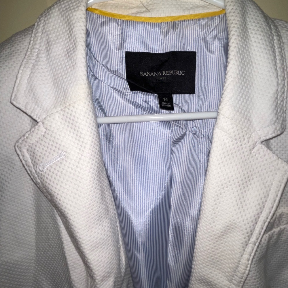 Banana republic womens white blazer
